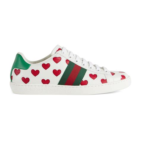 gucci heart ace sneakers